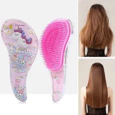 Cartoon Magic Comb Escova De Massagem Anti-Estática Unicórnio Para Cabelo Ducha Suprimentos