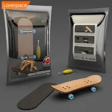 LS-STORE Skate De Dedo De Madeira Stents Profissionais Dedos Conjunto De Novidade Crianças Brinquedo De Natal K4N1