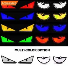 【ready stock】LS-STORE 2 Pçs Motocicleta LED Diabo'olhos Luzes Demônio Olhos Farol Mini Lente Do Projetor Lâmpada De Sina