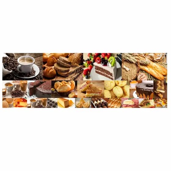Adesivo Papel Parede Pão Pães Padaria Confeitaria Panificadora Painel T04