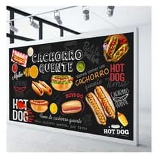Adesivo Decorativo Cachorro Quente Lanchonete Hot Dog S295