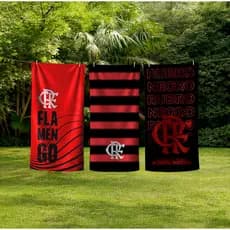 Toalha de Praia Dohler Velour 70cm X 1,40M - Flamengo
