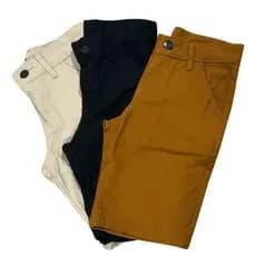 Kit 3 Bermudas Sarja Multicolorido Infantil e Juvenil Qualidade Premium