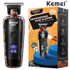 Máquina Cabelo e Barba Kemei MAX 5090 Para Homens  Profissional Máquina De Corte Barbeador Elétrico
