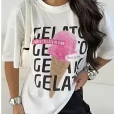 Max Blusão Oversized Feminina Diversas Estampas de Personagens 100% Algodão