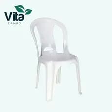 Kit 6 Cadeiras Búzios Tramontina Branca Restaurante Igreja Bar Jardim Lanchonete Plástico Piscina