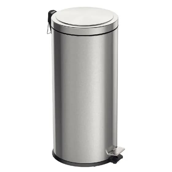 Lixeira Inox Com Pedal Tramontina Brasil Plus 30 Litros