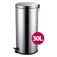 Lixeira 30 Litros Tramontina Inox Com Pedal Com Acabamento Polido E Balde Interno Removível