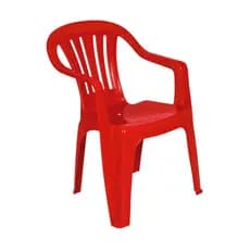 Poltrona Plástica Vermelha Mor P/Bar Lanchonete Jardim