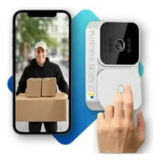 Video Porteiro Sem Fio Interfone Inteligente Hd Wifi Visao Noturna Campainha PowerTech