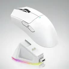 Mouse Gamer Sem Fio Tri-Mode Com Dock De Carregamento Magnético Ultraleve RGB Alta Performance PC