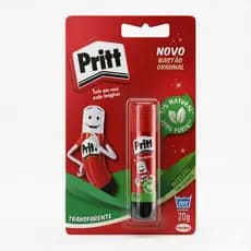 Cola Bastão Pritt 20g Escolar Lavável Original Papel Cartolina Escritório Artesanato