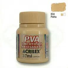 Tinta PVA Fosca Para Artesanato 37ml Palha P/ MDF e Gesso
