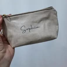 Kit 3 Necessaire, em Couro Sintético. Madrinha Padrinho