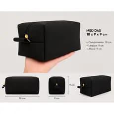 Necessaire Box Premium 18x9x9 cm – Porta Maquiagem e Organizador de Viagem Feminino Unissex Masculina
