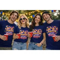 Camiseta Carnaval Juntos Até Na Folia Divertida Camisa Estampada 100% Algodão