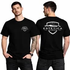 Camiseta Estética Automotiva Uniforme Profissional 100% Algodão Unissex Envio Rápido