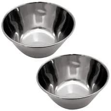 2 Cubas Redonda Inox 10x4,5cm 250ml Assepcia Cirúrgica Dentista Autoclavável Odontológica Hospitalar