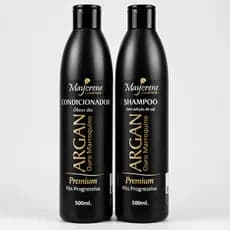 Kit Shampoo e Condicionador Pós progressiva Cabelo Liso Sem frizz Hidratação Brilho Maycrene
