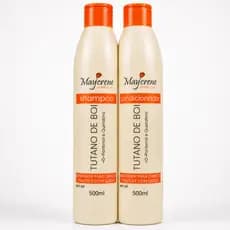 Kit Tutano de boi Shampoo e Condicionador Hidratação Crescimento e Redução da queda Maycrene