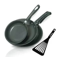 Conjunto Frigideira Antiaderente Kit 12 / 18 / 22 Teflon Preto + 1 Espátula