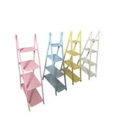 Escada Escadinha Suporte Para Doces Mdf Para Festa Decorada 4 Andar Andares