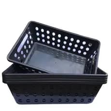 Kit 10 Cestos Organizador Multiuso G Ideal Para Gavetas e Armários em Geral (29X19)