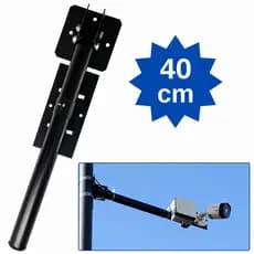 Suporte Extensor para Câmeras de Segurança CFTV - Sensor de Barreira 40cm