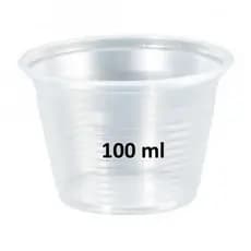 Pote Plástico 100ml S/ Tampa Para Sobremesa Gelatina Pudim Sorvete - 100 unid.