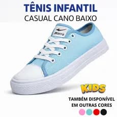Tênis Infantil Cano Baixo Feminino e Masculino Marra | Ideal para Escola e Passeio | Envio Imediato
