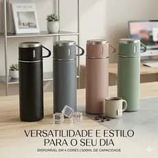 Garrafas Térmicas: Seu Estilo e Sua Bebida na Temperatura Certa, Todo o Dia.I8TO