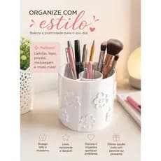 Porta Caneta Porta Lápis Organizador de Mesa Porta Maquiagem e Pincéis Decorativo Impressão 3D, personalizado, presente.