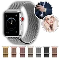 Pulseira Smartwatch  42/44mm Milanese Aço Com Fecho Magnético Premium