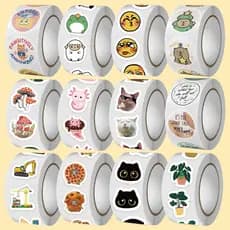 500 Unidades/Rolo Natal E Halloween Inspirador Inglês Recompensa Infantil Selagem Graffiti Adesivos Para Bicicleta Mão C