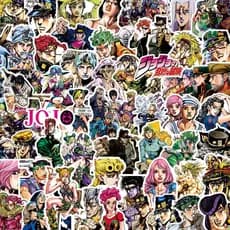 Pacote De Adesivos JoJo's Bizarre Adventure De 77/82 Unidades-Stardust Crusaders , Diamante É Inquebrável E Decalques De