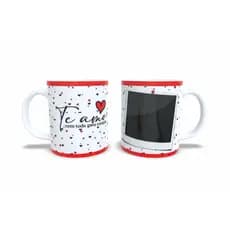 CANECA DE PORCELANA TE AMO COLOQUE SUA FOTO  AQUI
