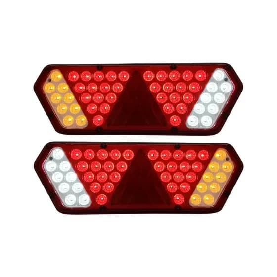 Par Lanterna Traseira Guerra Motion White LED 12/24v Lantersul