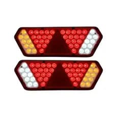 Par Lanterna Traseira Guerra Motion White LED 12/24v Lantersul
