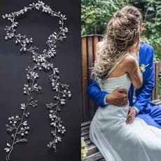 Tiara Arranjo Cabelo Noiva tipo pérolas fio Strass linda