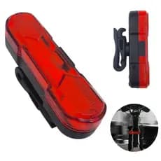 Lanterna traseira para bicicleta recarregável usb led