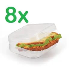 8 Portas Lanches Sanduíches Transparente Pão De Forma Sanduicheira - Livre BPA
