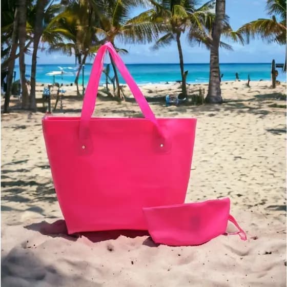 Bolsa de praia, academia, faculdade em silicone De Ombro Tote Book Italy.