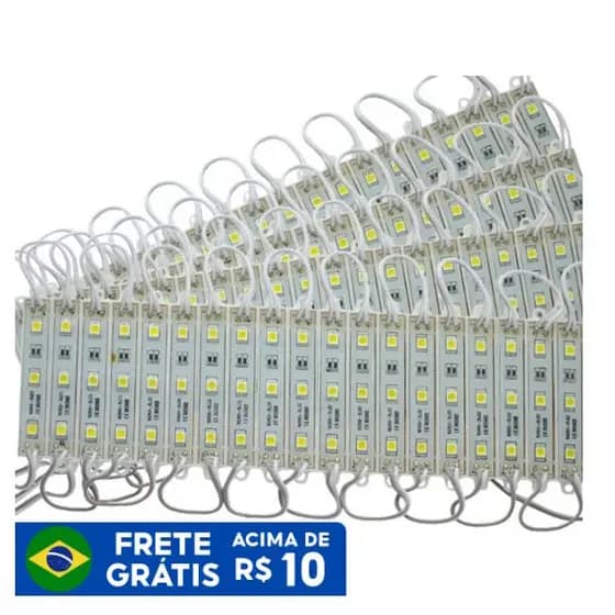 Módulo de LED 100PCS SMD 4040 3 LED DC12V Projeto de propaganda à prova d'água Módulos de LED branco frio