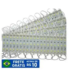 Módulo de LED 100PCS SMD 4040 3 LED DC12V Projeto de propaganda à prova d'água Módulos de LED branco frio