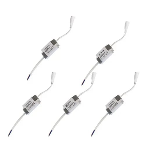 kit 5 un Driver Led Reator Fonte 8w A  25w  Para Plafon Bivolt