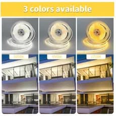 FITA LED 5M 10M 15m COB Claro LED Strip DC12V 320LEDs/M De Alta Densidade Flexível Fita Lamp