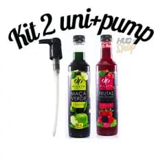 Kit 2 Xaropes Dilute para Drink Soda Italiana Gin + Pump