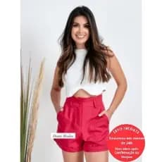 Domi Modas Shorts feminina com ondas 05