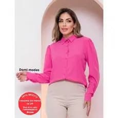 Domi Modas Camisa Poliéster Feminina maravilhosa 110