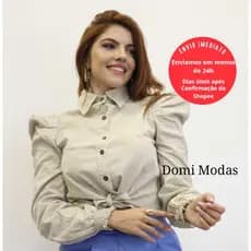 Domi Modas Camisa Sarja Manga Princesa  6009